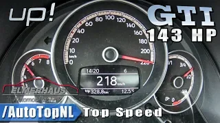 VW UP GTI Elmerhaus 143HP STAGE 1 | 218km/h ACCELERATION & TOP SPEED by AutoTopNL