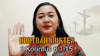 Bacaan,2 Korintus 8:1-15 || Khotbah Kristen #khotbahkristen #priscawalukouw #mtpjgmim #bacaangmim