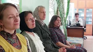 Беседа протоиерея Игоря Фомина с учениками православной гимназии г. Владивостока.