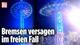 Fahrgeschäft kracht bei Kirmes-Unfall brutal zu Boden | Indien