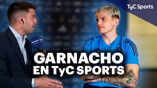 ALEJANDRO GARNACHO EN TyC SPORTS 🔥 "A MESSI LO VEÍA EN LA TELE Y AHORA ESTOY CON ÉL, PARECE IRREAL"