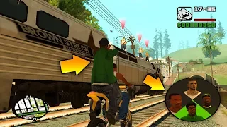 Что будет если переключиться на Биг Смоука на миссии с поездом в GTA: San Andreas ?!