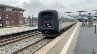 DSB trains ER 2010, ER 2038 and ER 2134. Odense Station. Denmark.