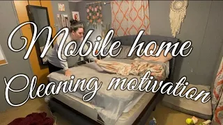 Single wide mobile home cleaning motivation | clean with me