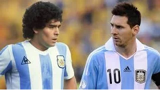 Lionel Messi vs Diego Maradona ● Similar Goals