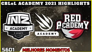 CBLoL Academy 2021 INTZ x RED Highlights | CBLoL Academy ITZ x RED Melhores Momentos | ITZ a x RED a