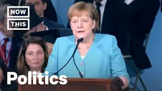 Angela Merkel Gets Standing Ovation for Rejecting Trumpism | NowThis