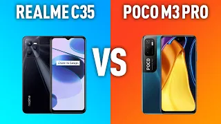 Realme C35 vs Xiaomi POCO M3 Pro. Сравнение самых красивых бюджетников