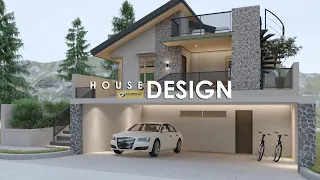 HOUSE DESIGN | SPLIT LEVEL HOUSE DESIGN with DECK 8.50m x 10.00m (85 sqm) | 2 BEDROOM