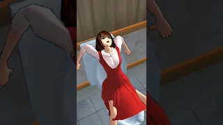 Girl eats a lot and farts 🤣 Funnyvideo #sakuraschoolsimulator #shorts #funnyvideo