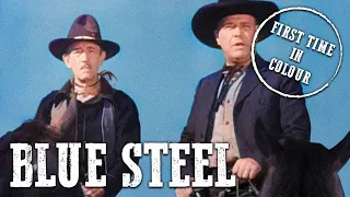 Blue Steel | COLORIZED | Western Movie | Old Cowboy Film | Wild West