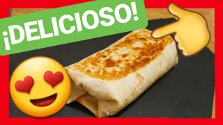 BURRITOS de CARNE PICADA (MIRA que FÁCIL en 3 min) 🌯 ¡Rápido y Delicioso!🌯