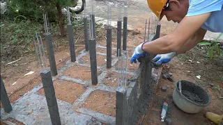 Construction Of Mini Houses In The Mountain