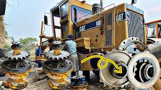 The wheel Bearing of the grader machine was broken. ||  How it repaired ||