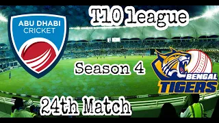 Team abu Dhabi vs Bangla Tigers | T10 Live Streaming | 24th Match   | 2021