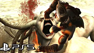 God of War 2 Remastered (PS5) - Euryale Boss Fight (4K 60FPS)