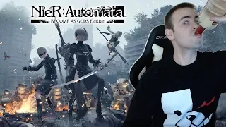 Nier Automata BLIND Playthrough Part 1 - 2B and 9S (Let's Play Walkthrough Gameplay Reaction)