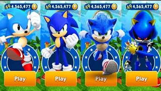 Sonic Dash vs Sonic Prime Dash - Movie Sonic vs Sonic Prime vs Metal Sonic vs Dark Sonic - Gameplay