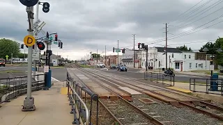 NJ Transit River Line Deadhead Train Bypassing Riverside