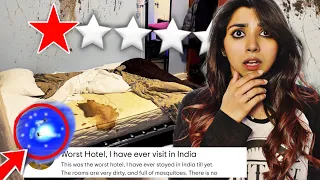 Living in the WORST Reviewed Hotel in India 🇮🇳 for 24 hours *galti se bhi mt jana*😭