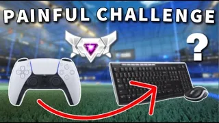 What Rank is a Controller SSL on KEYBOARD? (Painful Rocket League Challenge)