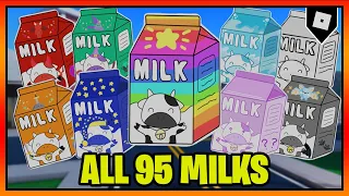 How to find ALL 95 MILKS in FIND THE MILKS || Roblox