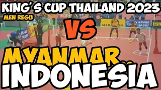 KING'S CUP Thailand 2023‼️Men Regu Sepak Takraw🔰Indonesia vs Myanmar‼️