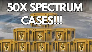 CSGO 2: Opening 50x SPECTRUM CASES!!! We Will Be Lucky This Time???