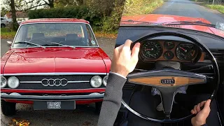 POV Test Drive & Walk-around - 1973 Audi 100 GL 1.8 Manual | 1 Owner Fully Restored 49K Miles