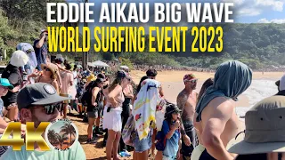 [4K] Eddie Aikau Big Wave Surfing Event Contest 2023 at Waimea Bay | North Shore Huge Waves