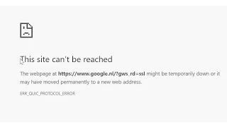 [FIXED] Google Chrome ERR QUIC PROTOCOL ERROR