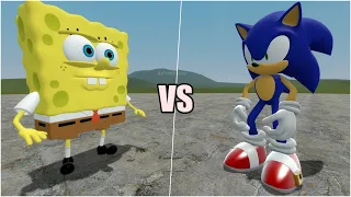 SPONGEBOB VS SONIC in Garry's Mod!