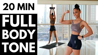 20 MIN Full Body FAT BURN with Dumbbells 🔥 Get TONED