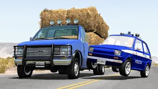 Crazy Police Chases #98 - BeamNG Drive Crashes