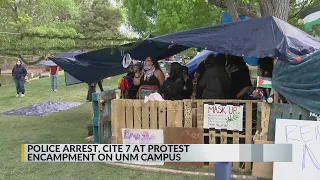 Protestors removed from University of New Mexico campus