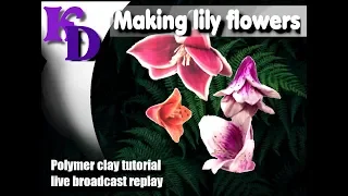 Making lily flowers - last step - making the actual flowers.543