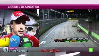 Fernando Alonso declaraciones tras el GP Singapur 2010