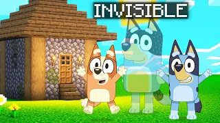 Invisible Bluey Trolling Family In Minecraft