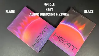 (G)I-DLE HEAT (Target Exclusive) (Blaze & Flare) Album Unboxing and Review Video Review ASMR