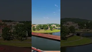 Beautiful panorama of the center of Krakow from the Wawel Royal Castle walls