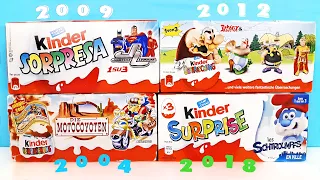 Мотокойоты, Лига справедливости, Смурфики! Раритетные Киндер Сюрпризы Kinder Surprise unboxing