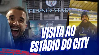 ELENCO DO BAHIA VISITA ESTÁDIO DO MANCHESTER CITY