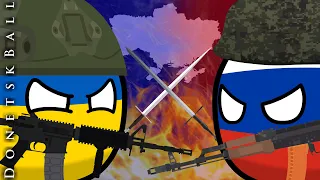 Russia-Ukraine war | 2022 in 2 minutes (Countryballs) (reupload)