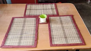 Dining table Mats and Coasters Decorating Ideas // Cheap and easy way //