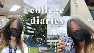 college diaries: ep. 01🌸 nu manila, first time on campus, enrollment, id | uni vlog ph 2022
