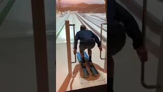 Ski Jump Simulator at Winter Olympics Museum in Sapporo