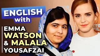 Learn English with Emma Watson | Inspiring Conversation with Malala Yousafzai