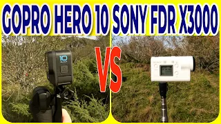 GoPro Hero 10 vs Sony Fdr x3000 | head to head | side by side | do you really need to upgrade🤔