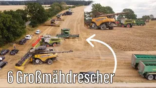 XXL 6 MÄHDRESCHER 😮 John Deere X9 Claas Lexion 8900 Fendt Ideal T10 New Holland CR10.90 big harvest