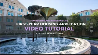 Fall 2022 - Spring 2023 First-Year Housing Application Tutorial
